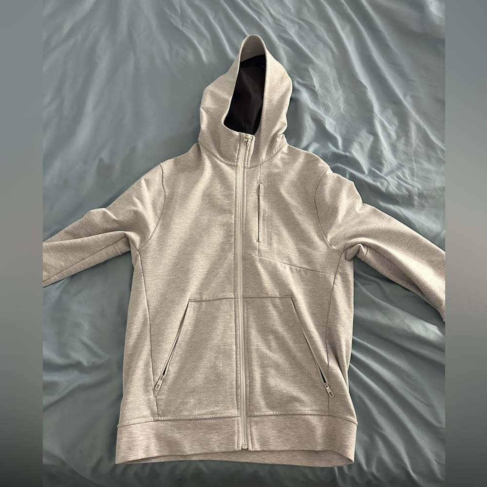 Lululemon City Sweat Full Zip Hoodie Heathered Grey SMALL